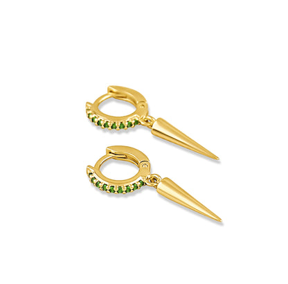 Emma CZ Earring in Emerald