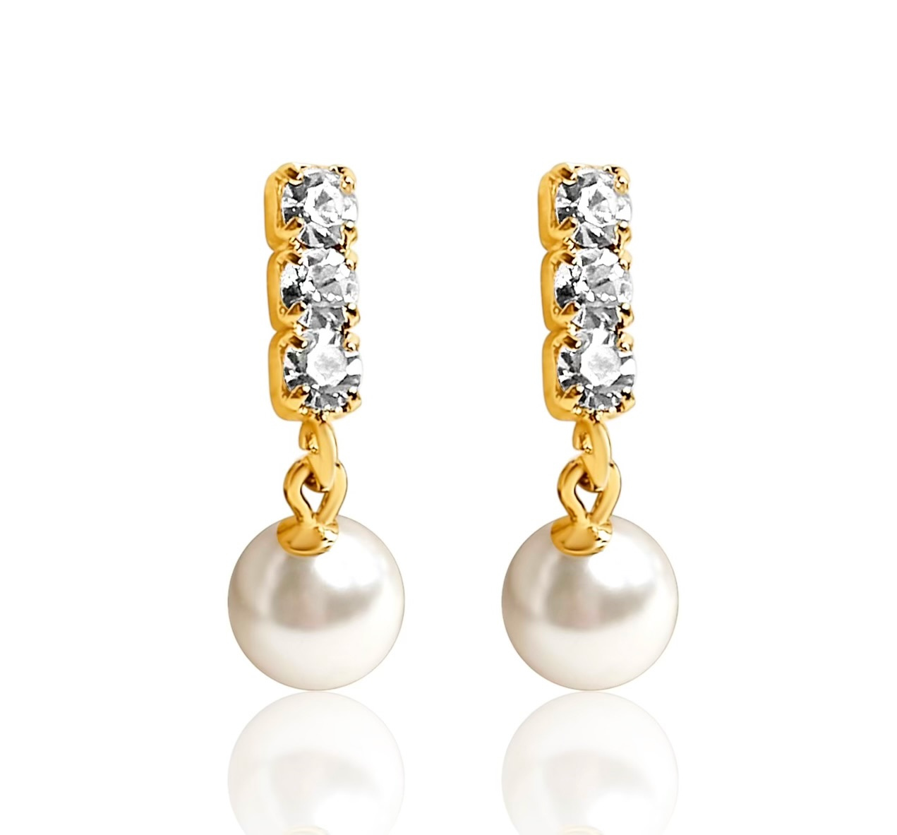 Danica Drop Pearl Earring