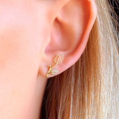 Rose Stud Earring